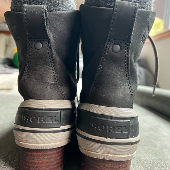 Sorel Slimpack III Lace Women's Waterproof Winter Boots -black/gray - Size 11 - Picture 5 of 7